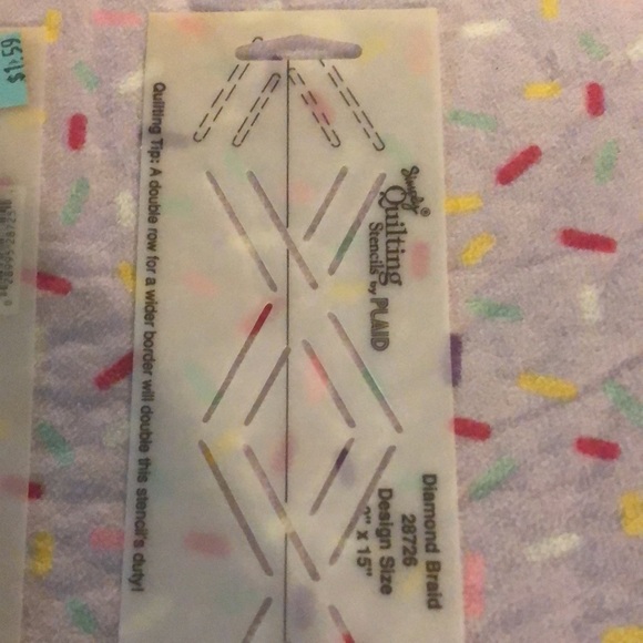 QUILT STENCILS 1981 & 1991 vintage 8 piece - Picture 10 of 16